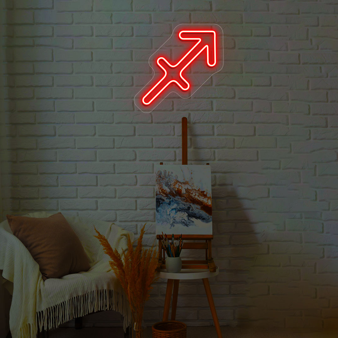 Sagittarius Zodiac Neon Sign | CNUS013522 | Red
