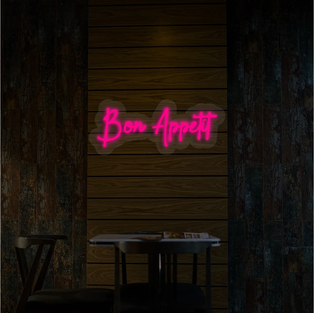 Bon Appetit Neon Sign| Pink