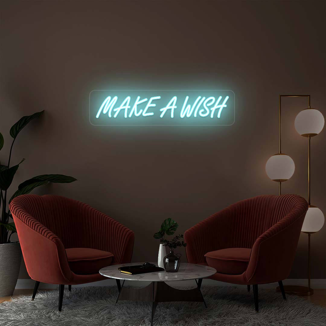 Make A Wish Neon Sign | Iceblue
