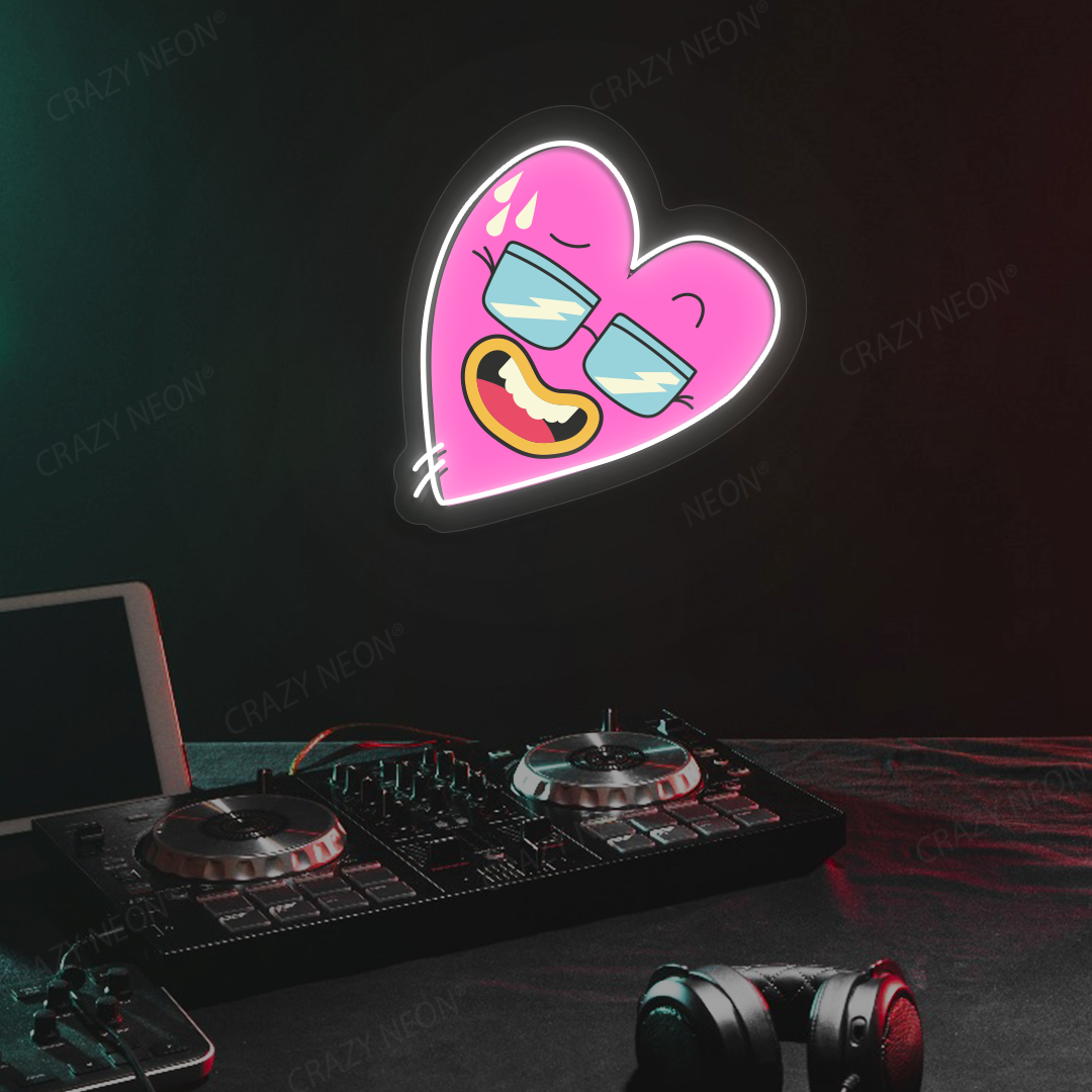 Flexin’ Heart Neon Artwork | Warmwhite