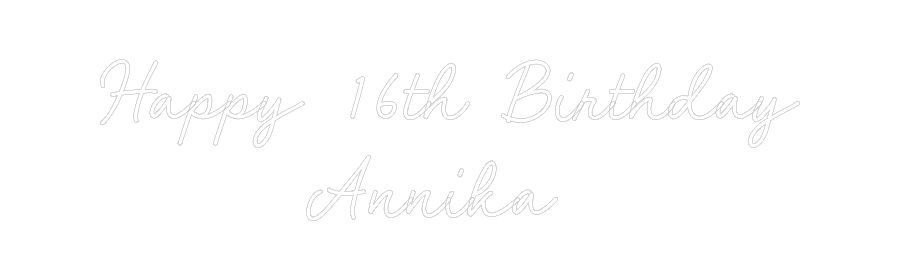 CN LED NEON: Happy 16th Bi...