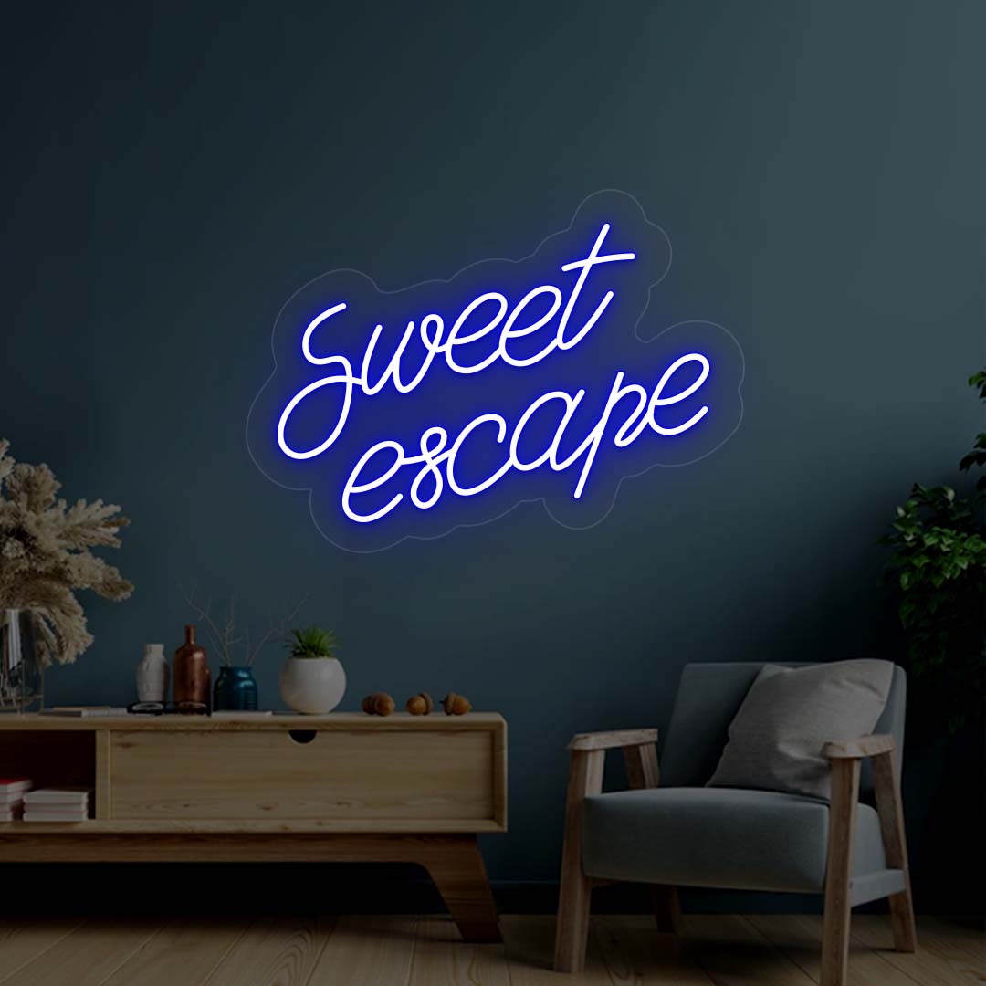 Sweet Escape Neon Sign | Blue