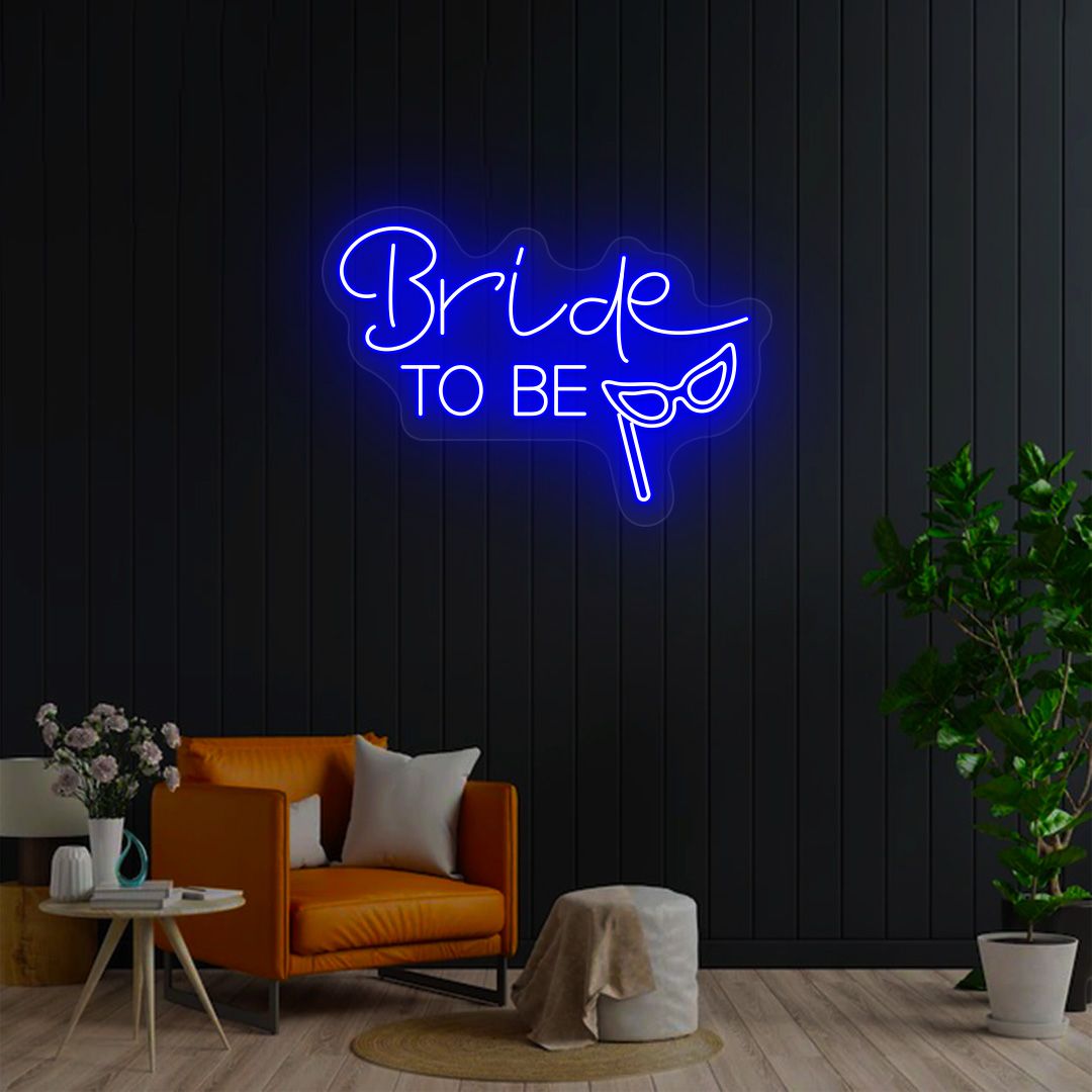 Bride To Be Neon Sign | Blue