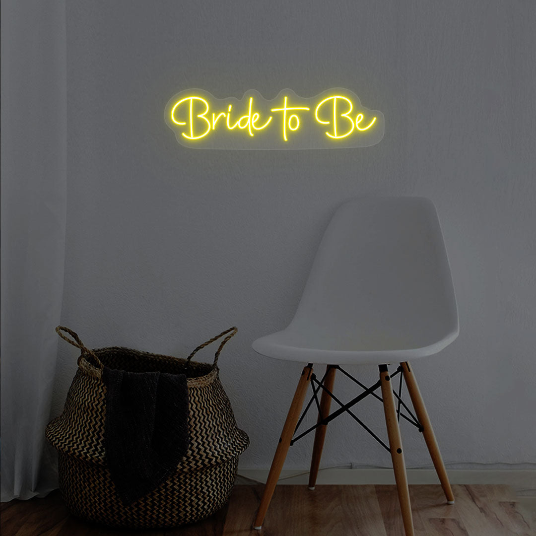 Bride To Be Neon Sign | Yellow