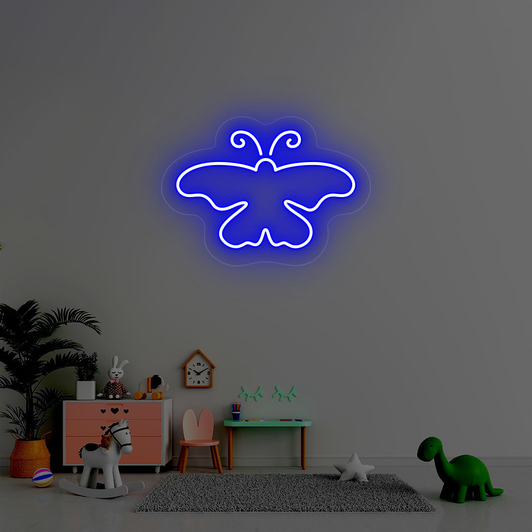 Butterfly Neon Sign | Blue