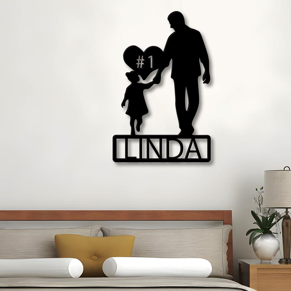 Girl Father Custom Metal Sign