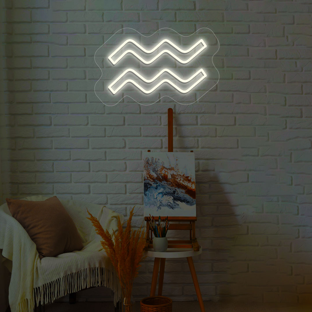 Aquarius Zodiac Neon Sign | CNUS014082 | Warmwhite