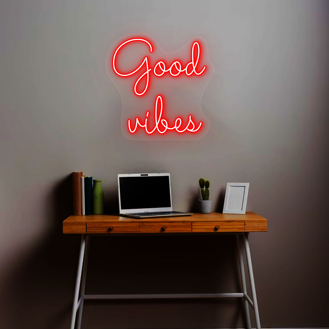 Good Vibes Neon Sign | Red
