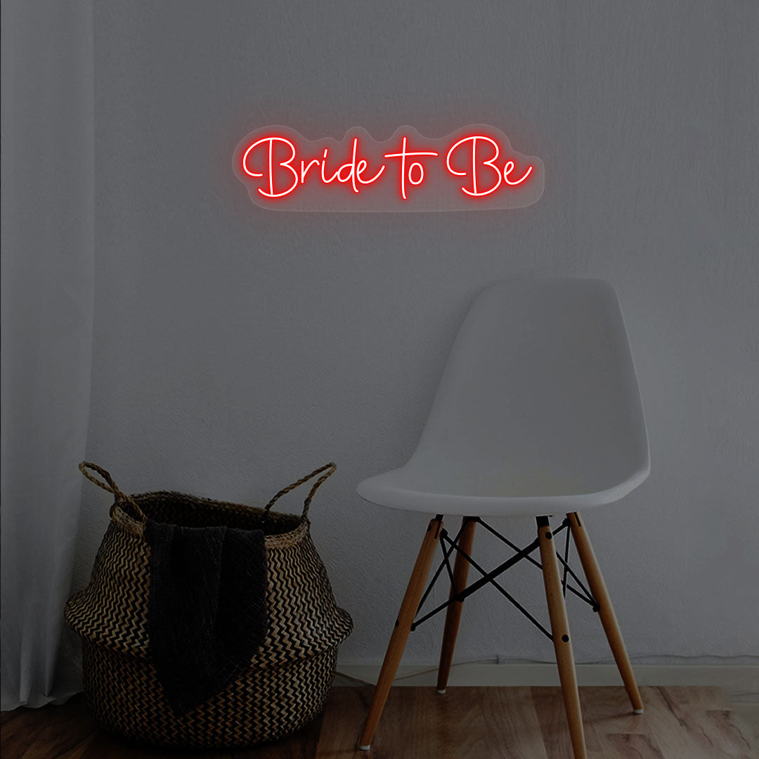 Bride To Be Neon Sign | Red