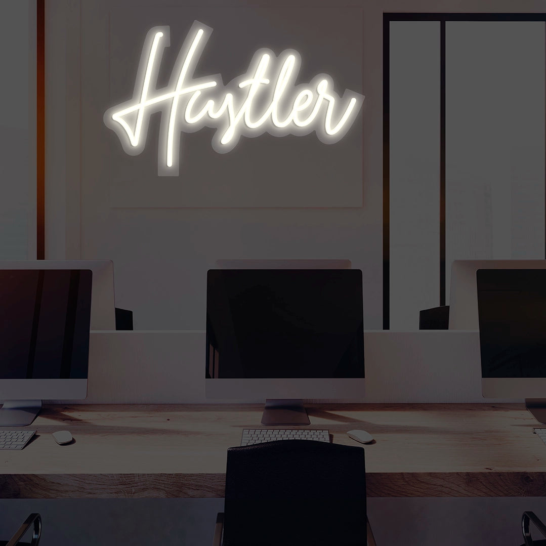 Hustler Neon Sign | Warmwhite