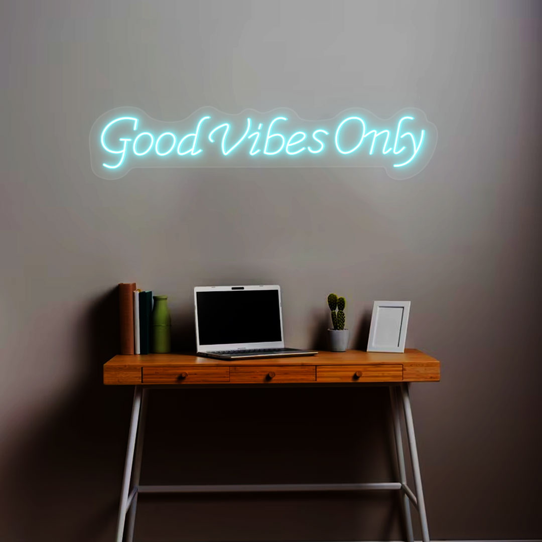 Good Vibes Only Neon Sign | Iceblue