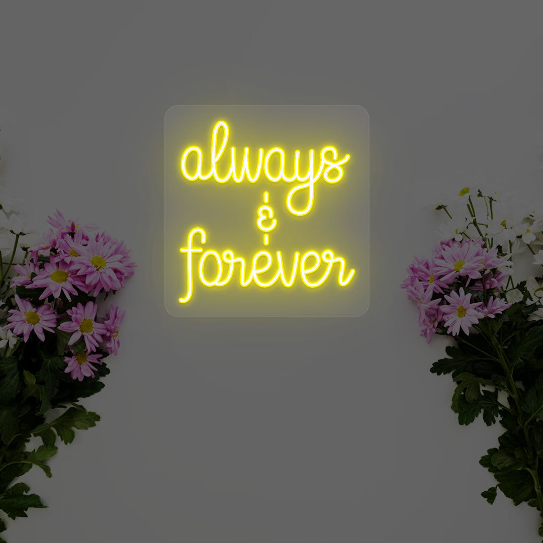 Always and Forever Sign | Yellow