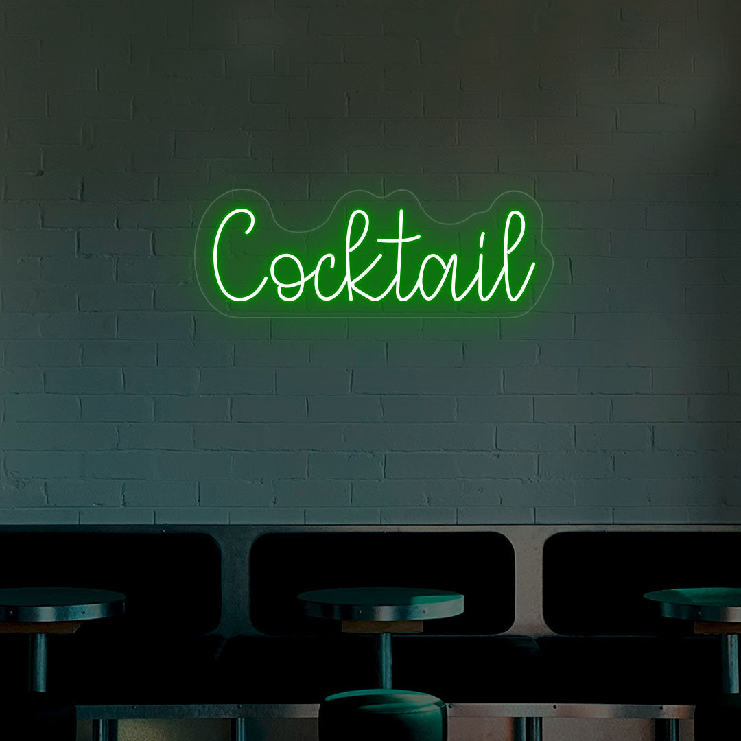 Crazy Cocktail Neon Sign| Green