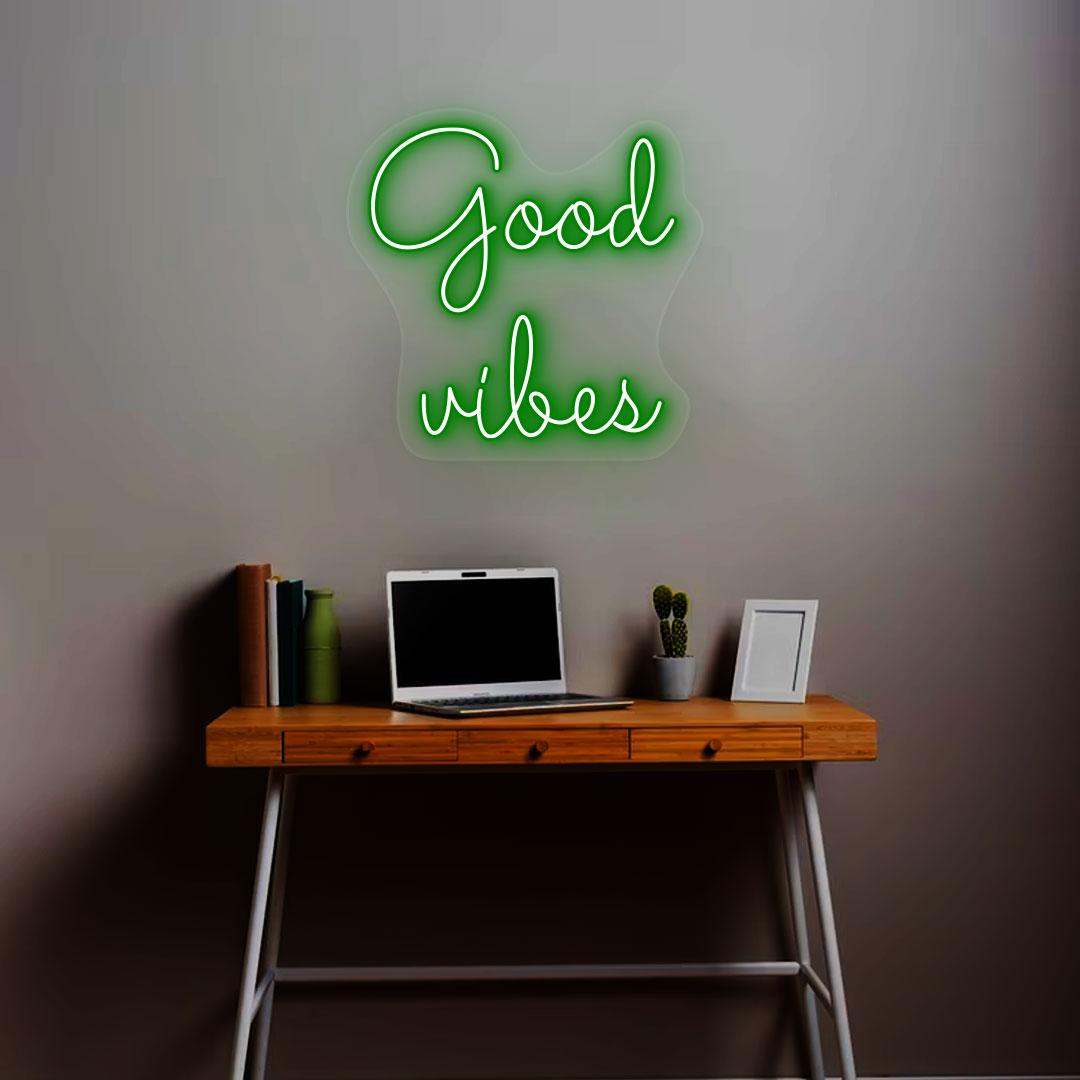 Good Vibes Neon Sign | Green