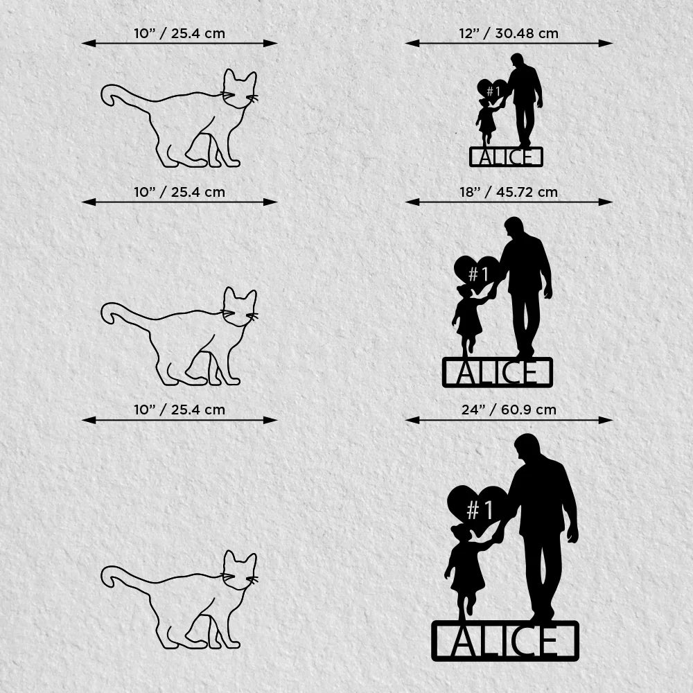 Girl Father Custom Metal Sign