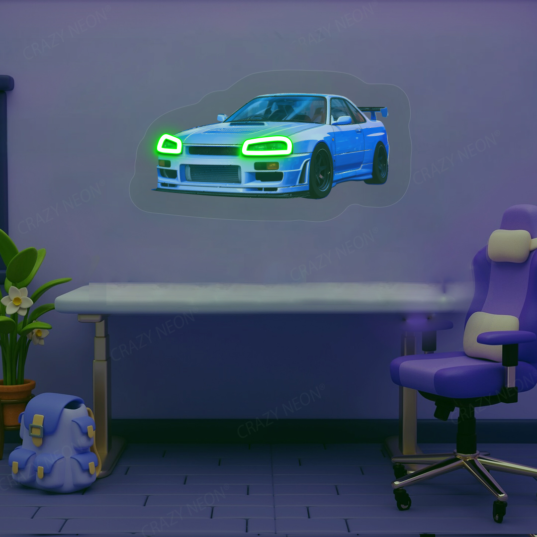 Skyline GT-R Neon Artwork | Green