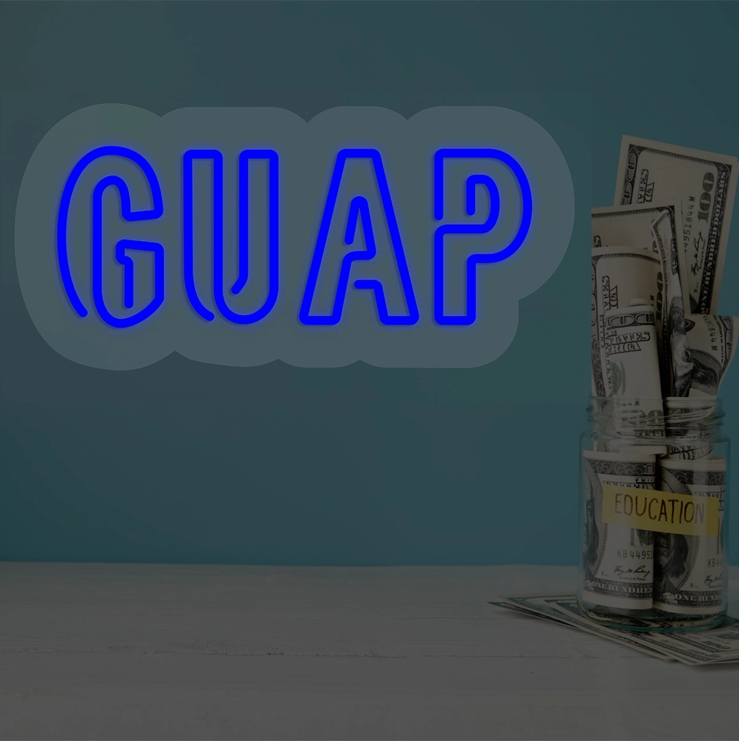 GUAP Neon Sign | Blue