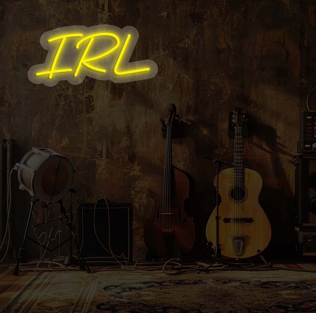 IRL Neon Sign | Yellow