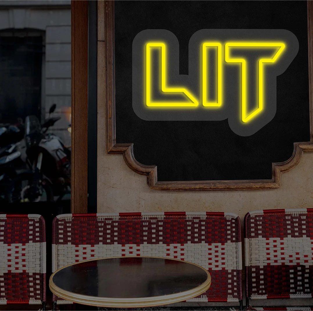LIT Neon Sign