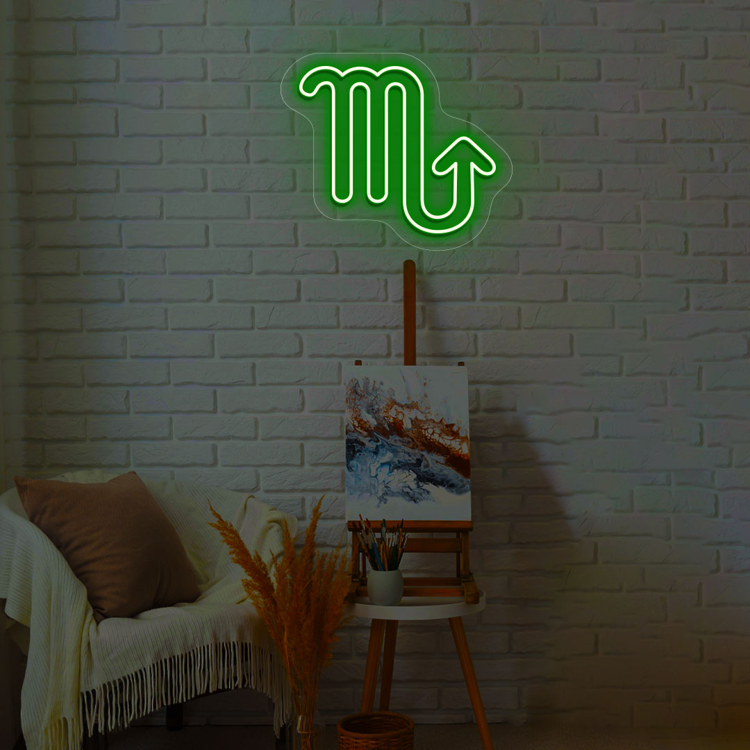 Scorpio Zodiac Neon Sign | CNUS013442 | Green