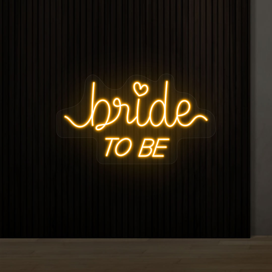 Bride To Be Neon Sign | Orange