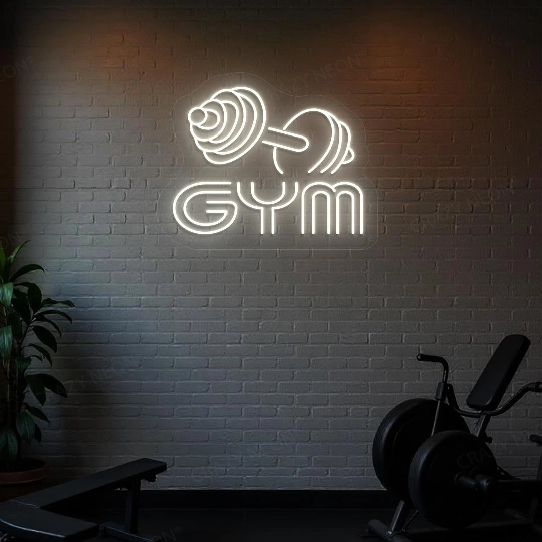 Gym Dumble Neon Sign | Warmwhite