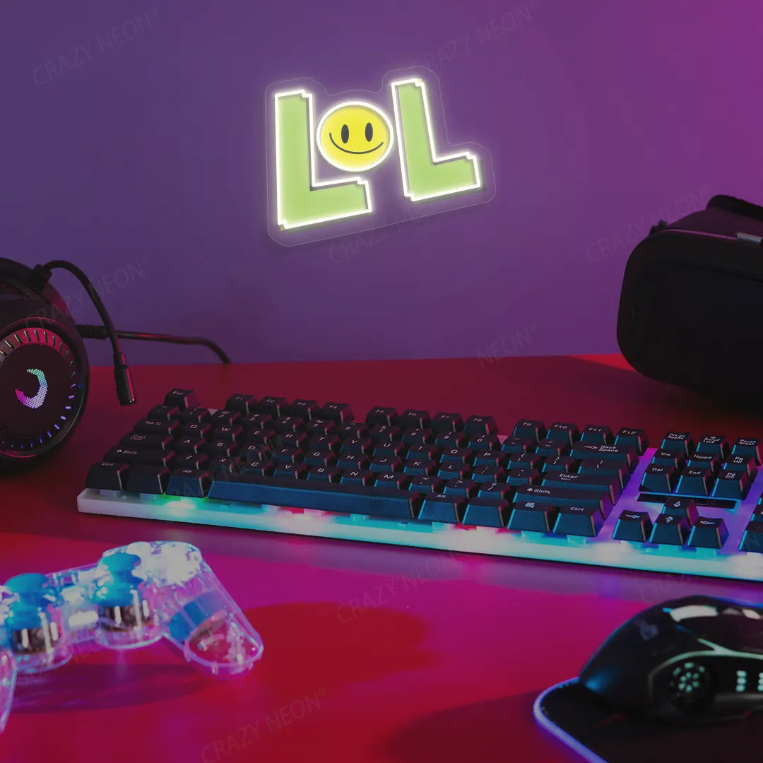 LOL Neon Artwork | Warmwhite