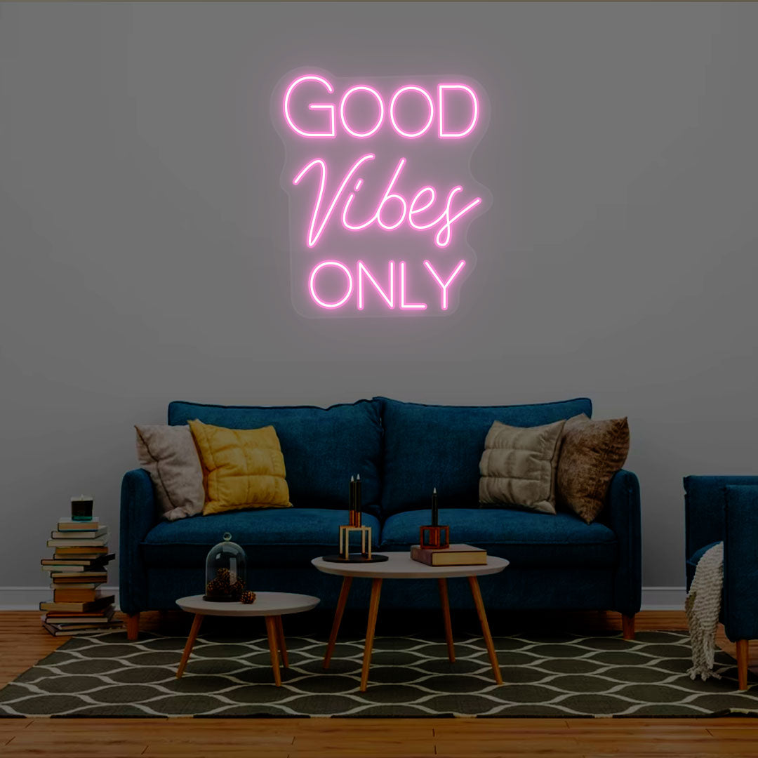 Good Vibes Only Neon Signs | Pink