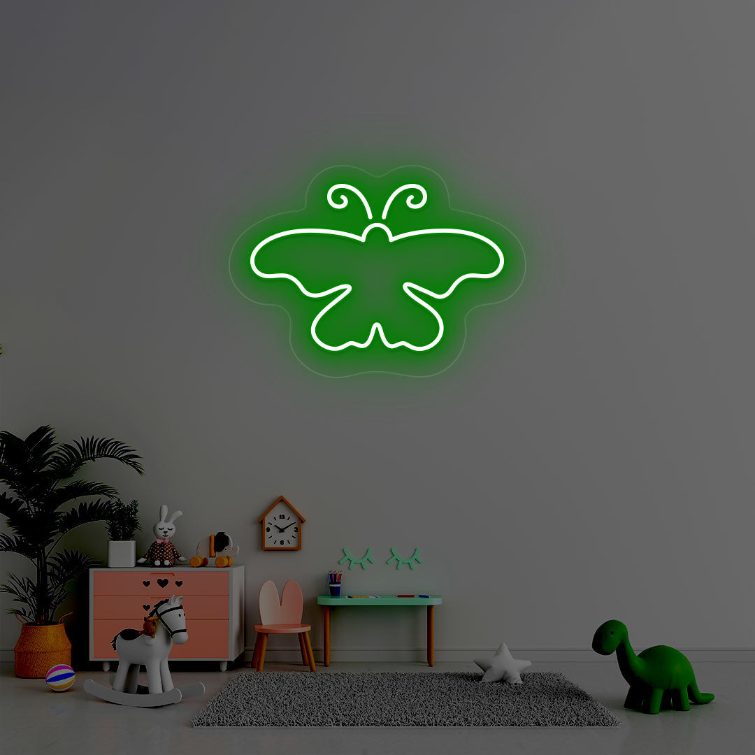 Butterfly Neon Sign | Green