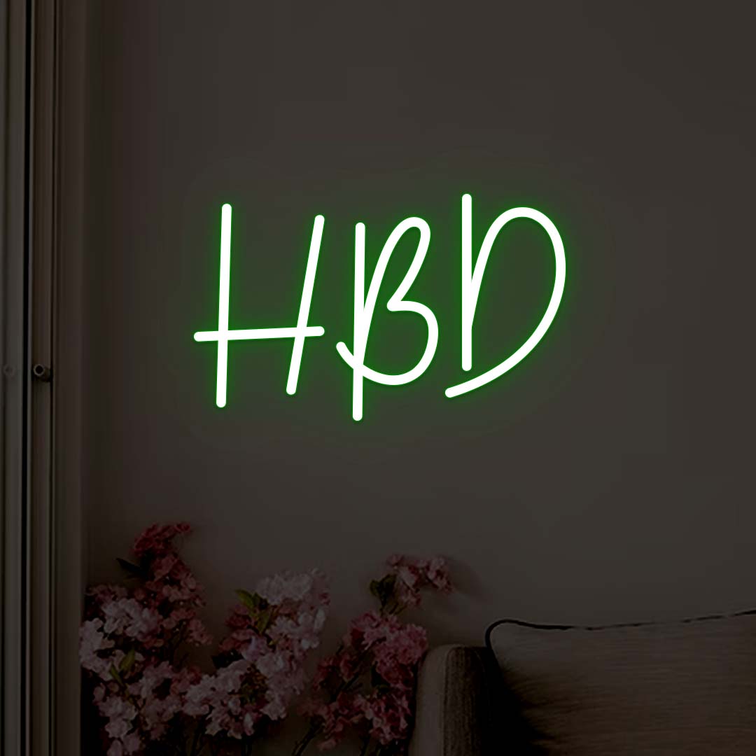 Happy Birthday Neon Sign | Green