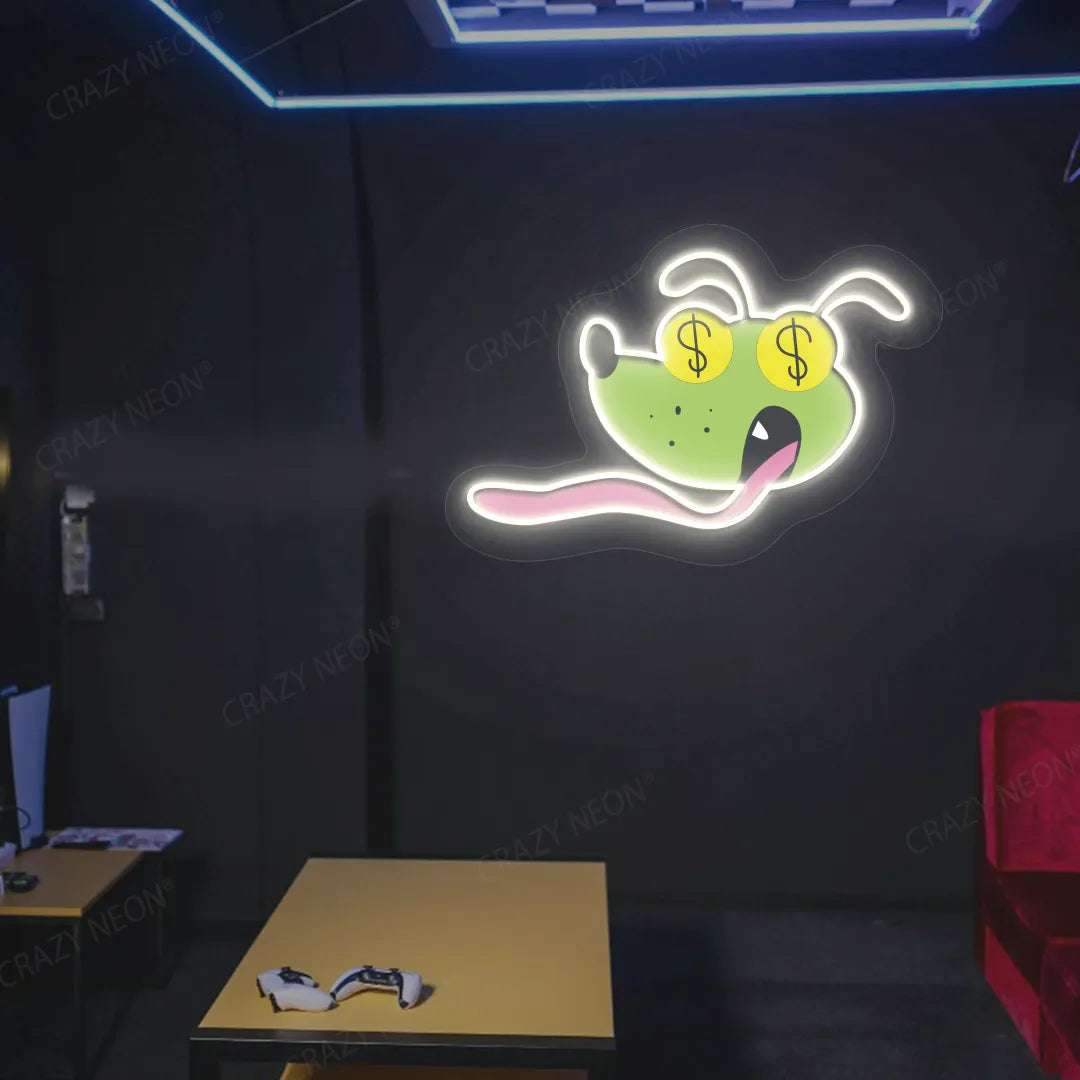 Money Hound Neon Artwork | Warmwhite