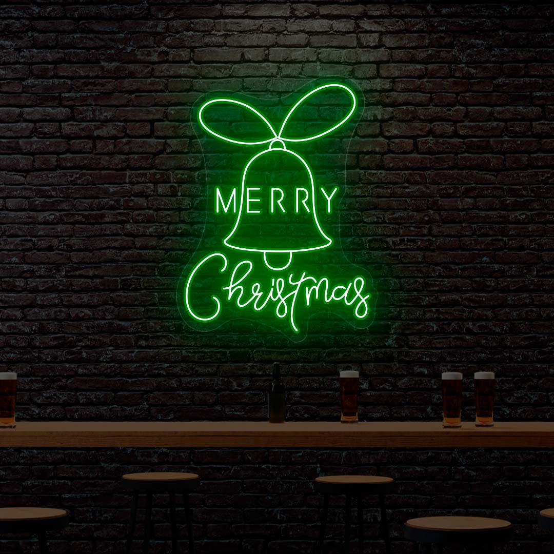 Jingle Bell - Merry Christmas Neon Sign