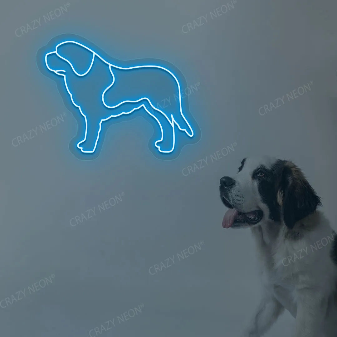Saint Bernard Neon Sign | Iceblue