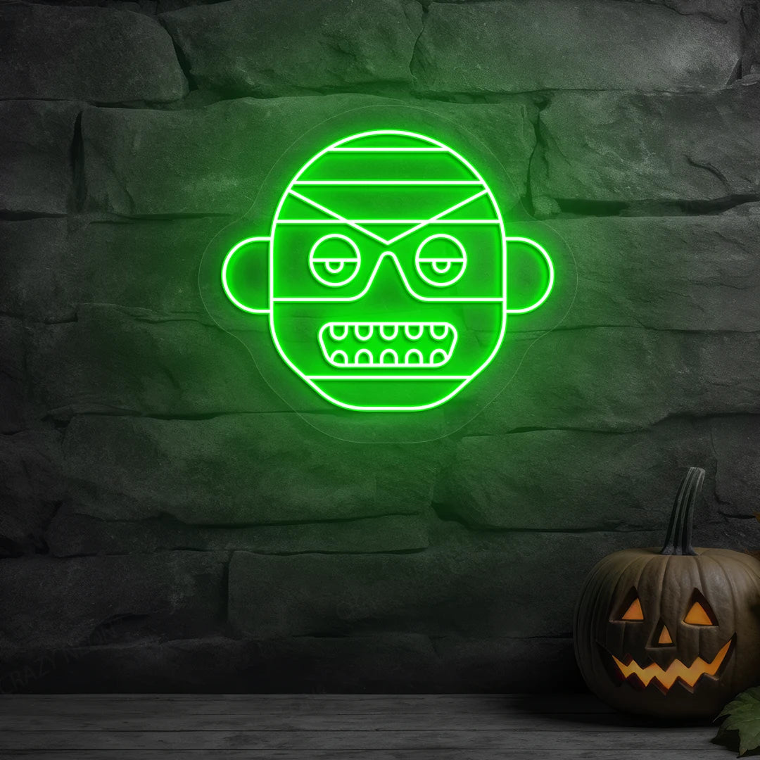 Mummy Frank Neon Sign | Green