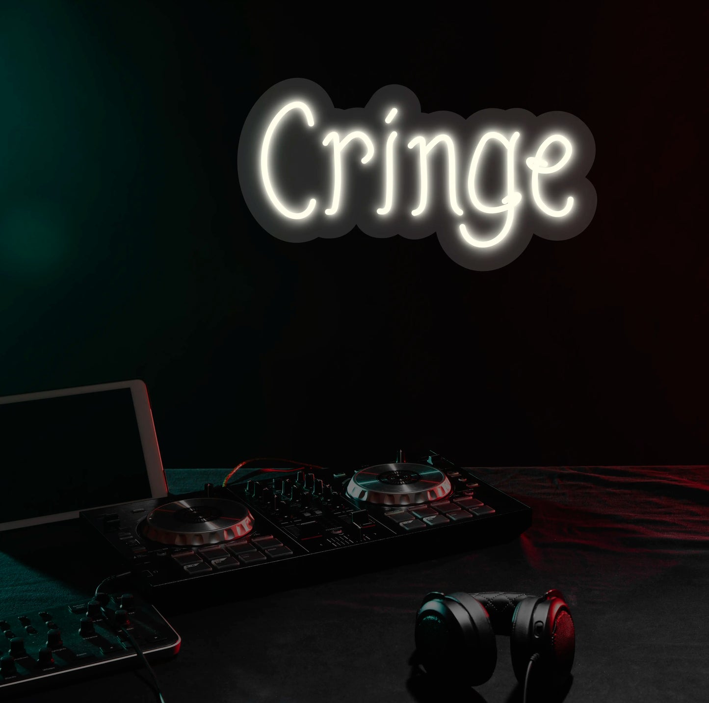 Cringe Neon Sign | warmwhite