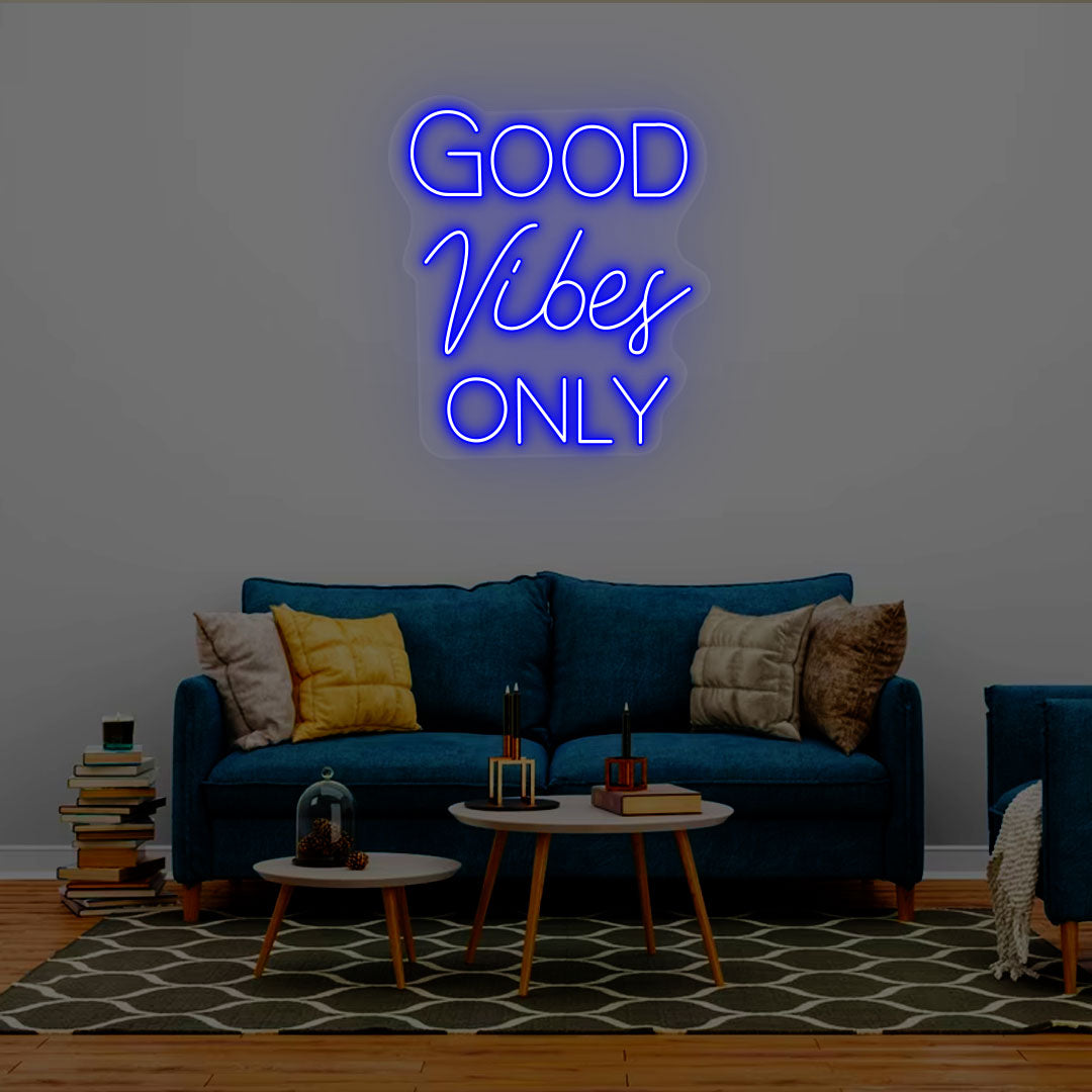 Good Vibes Only Neon Signs | Blue