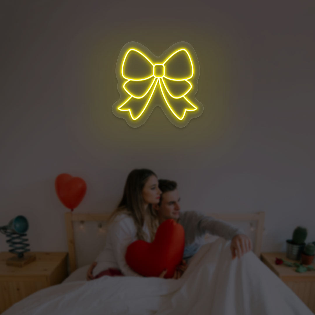 Bow Neon sign | Yellow
