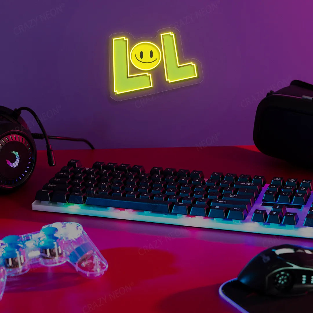LOL Neon Artwork | Yellow