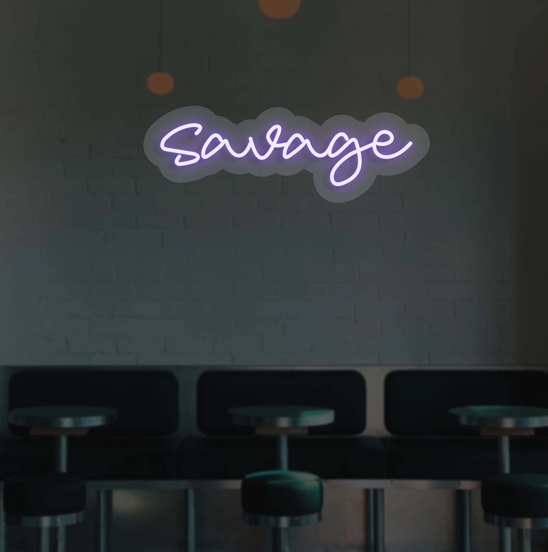Savage Neon Sign | Purple