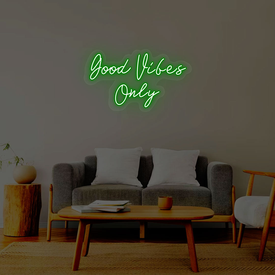 Good Vibes Only Neon Sign | Green