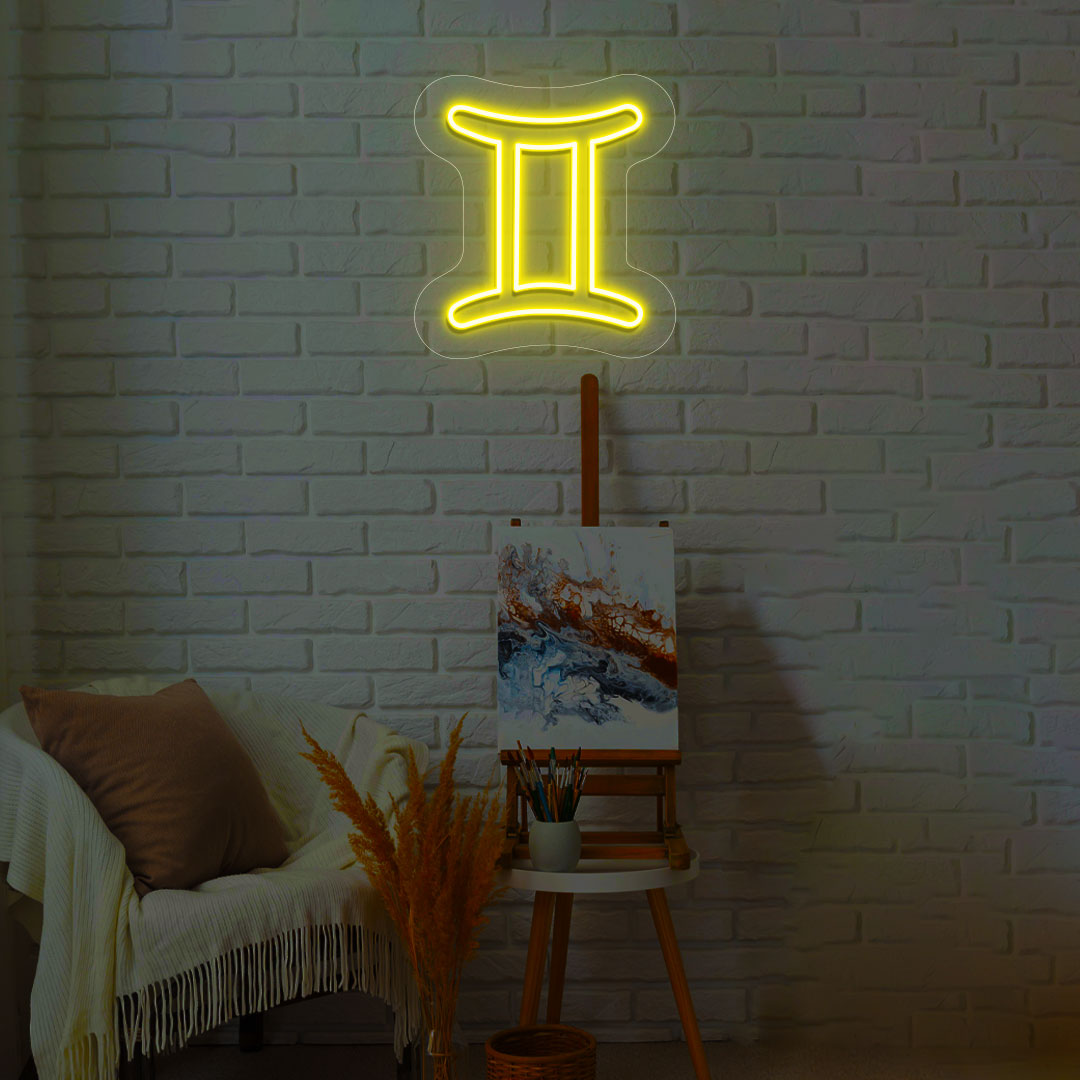 Gemini Zodiac Neon Sign | CNUS014162 | Yellow