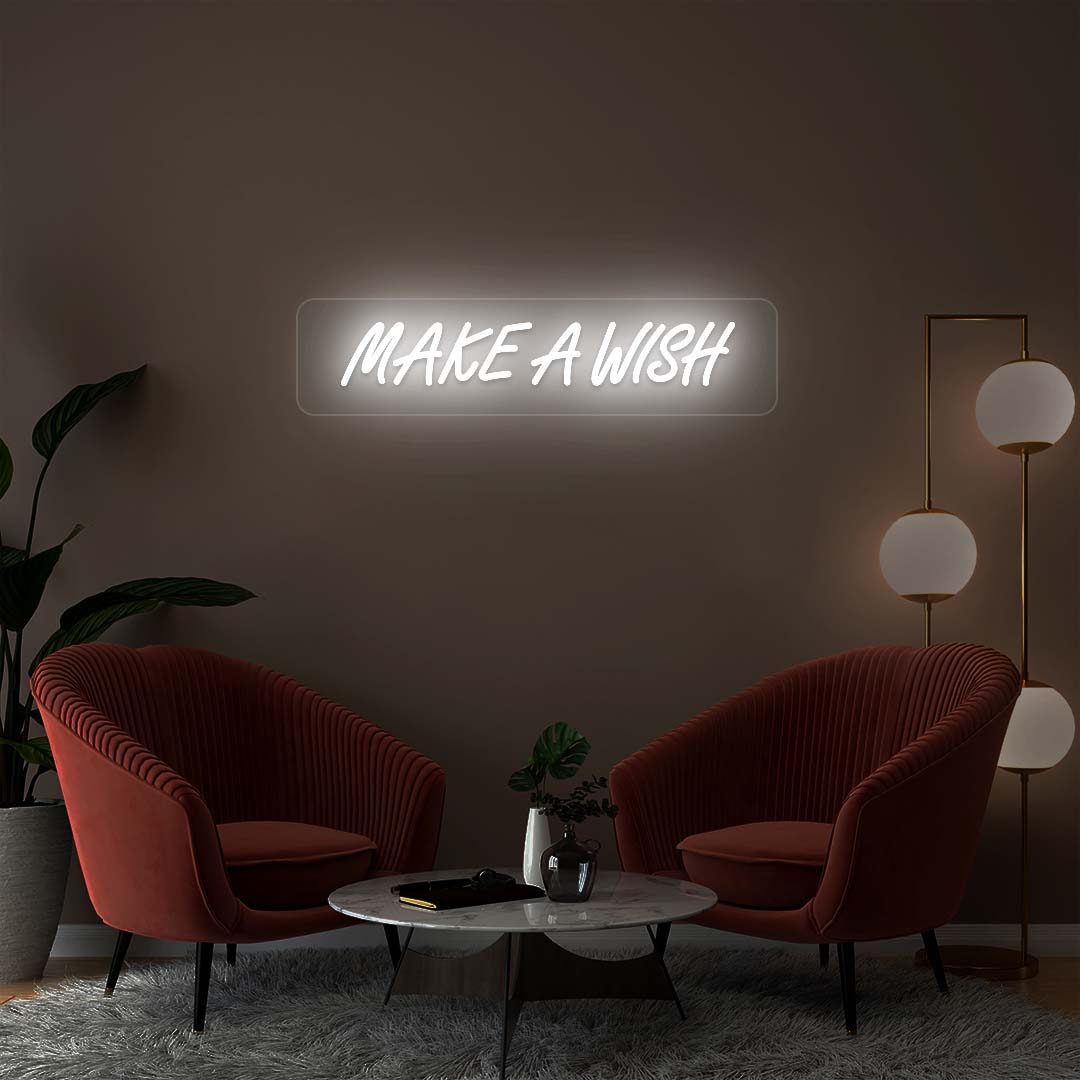 Make A Wish Neon Sign | Warmwhite