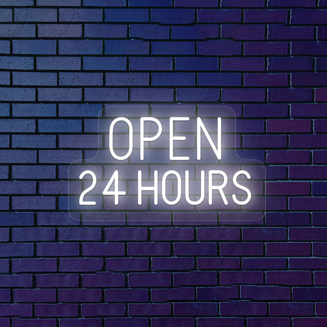 Open 24 Hours Neon Sign | CNUS000112