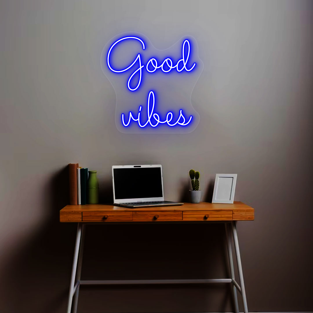 Good Vibes Neon Sign | Blue
