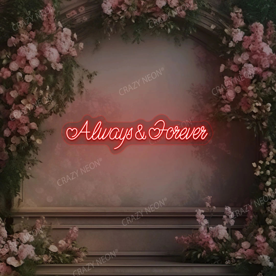 Always And Forever Sign | Red