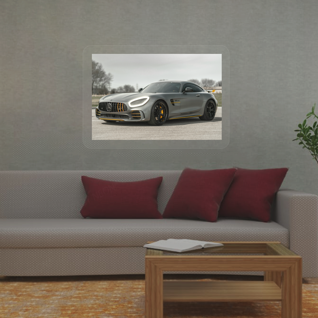 Merc-AMG GT Neon Artwork | Warmwhite