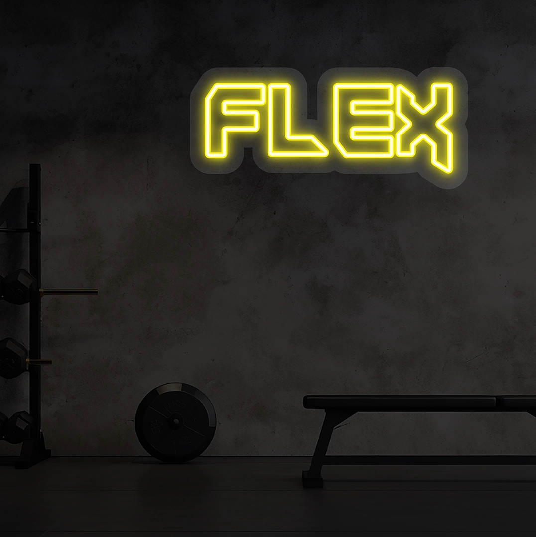 FLEX Neon Sign | Yellow