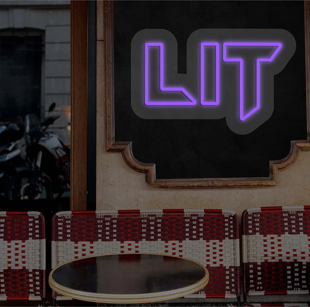 LIT Neon Sign