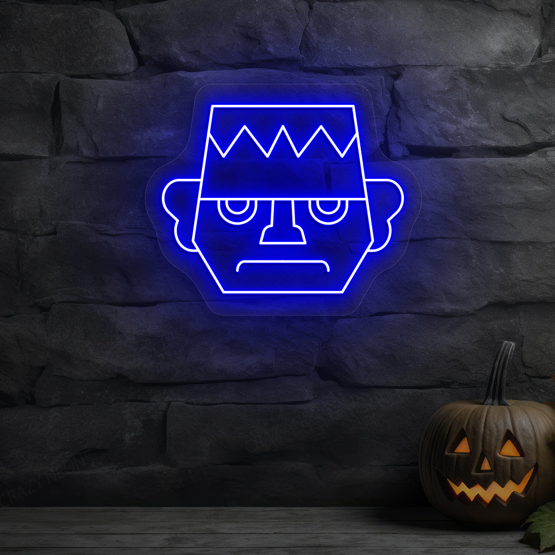 Frankenstein Neon Sign | Blue