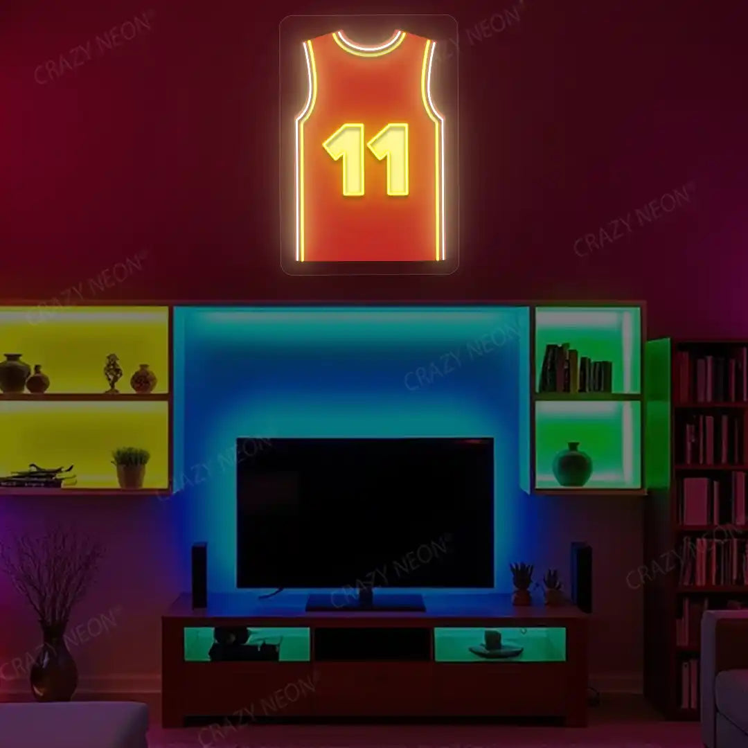 Atlanta Young 11 Jersey Basketball Neon Artwork